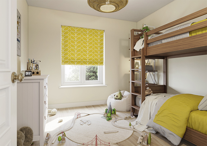 Orla Kiely Jumbo Linear Stem, Sunflower - Roman Blind - Image 6